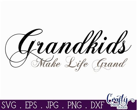 3k) $ 1. . Grandma with grandkids names svg